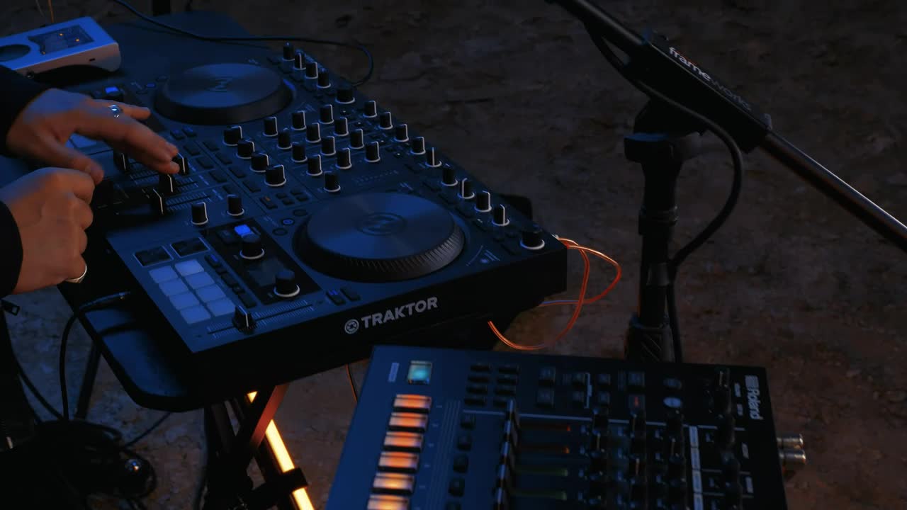 Stock Video Experienced Dj Playing A Close Up Shot Live Wallpaper For PC - Free Download
