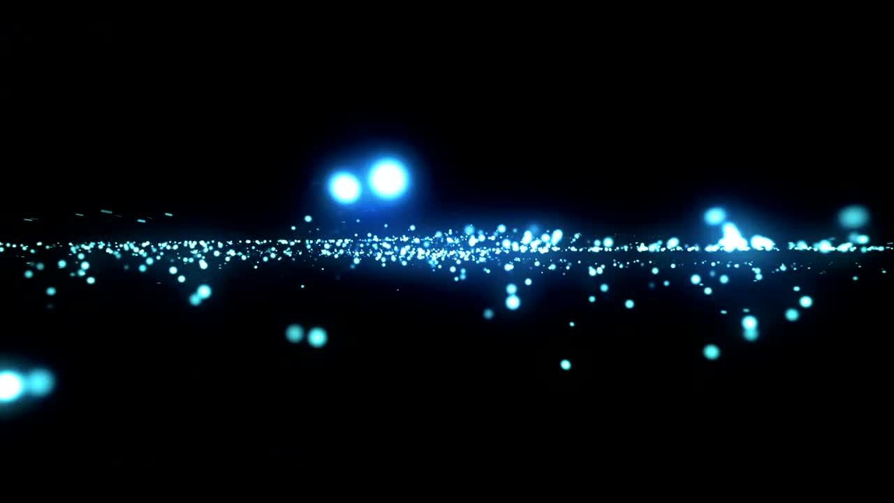 Stock Video Layer Of Luminous Particles In Space Animated Wallpaper - Free Download