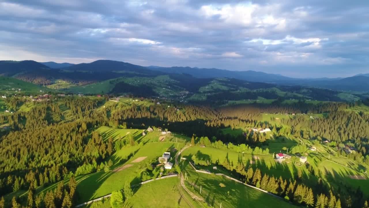 Stock Video Mountainous Landscape In Spring With Cloudy Sky Live Wallpaper - Free Download