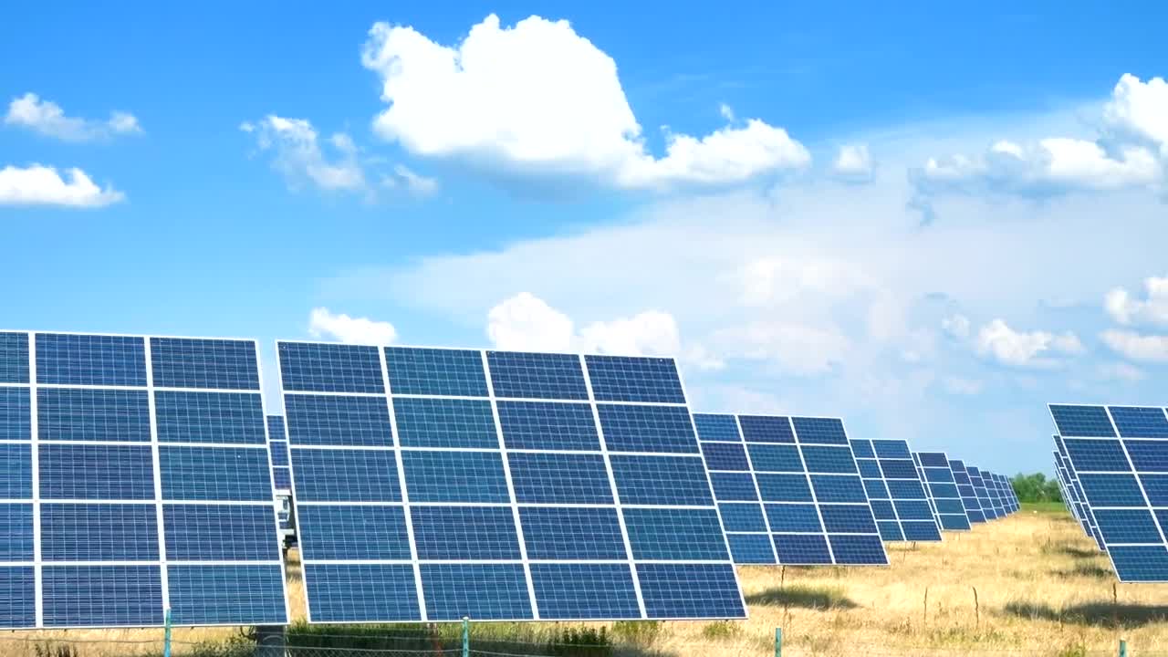 Free Video Stock Solar Panels Under The Beautiful Sky Live Wallpaper - Free Download