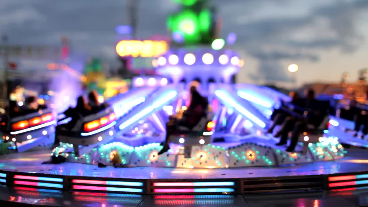 Stock Video Fair Game With Lights Circling Live Wallpaper For PC - Free Download