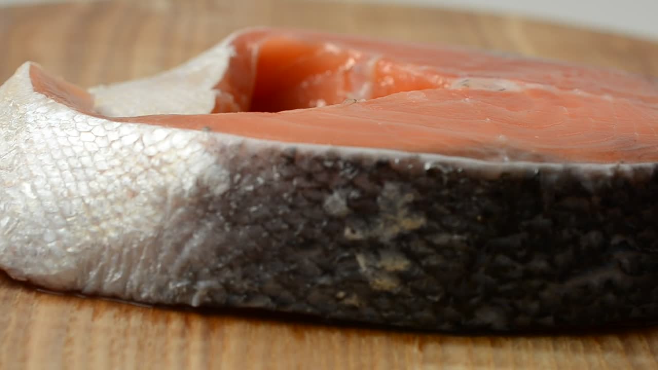 Free Stock Video Salmon Steak With Skin Live Wallpaper - Free Download