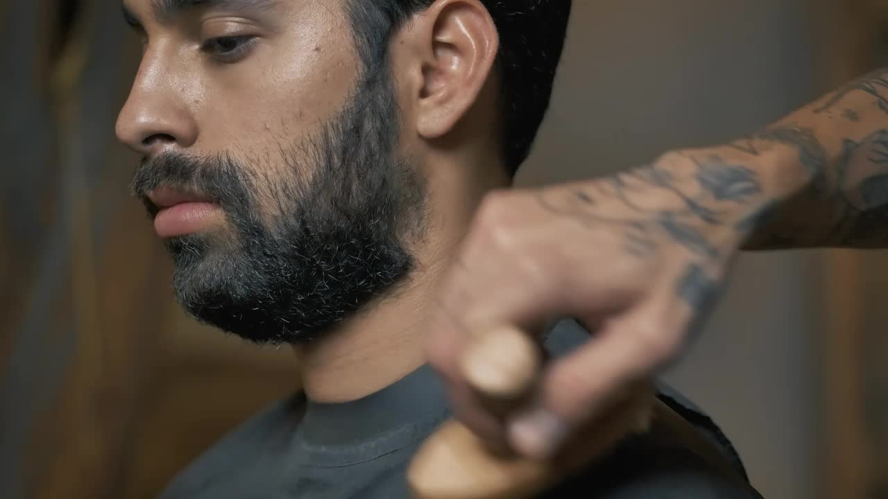 Stock Video Finishing A Haircut At A Barbershop Live Wallpaper For PC - Free Download