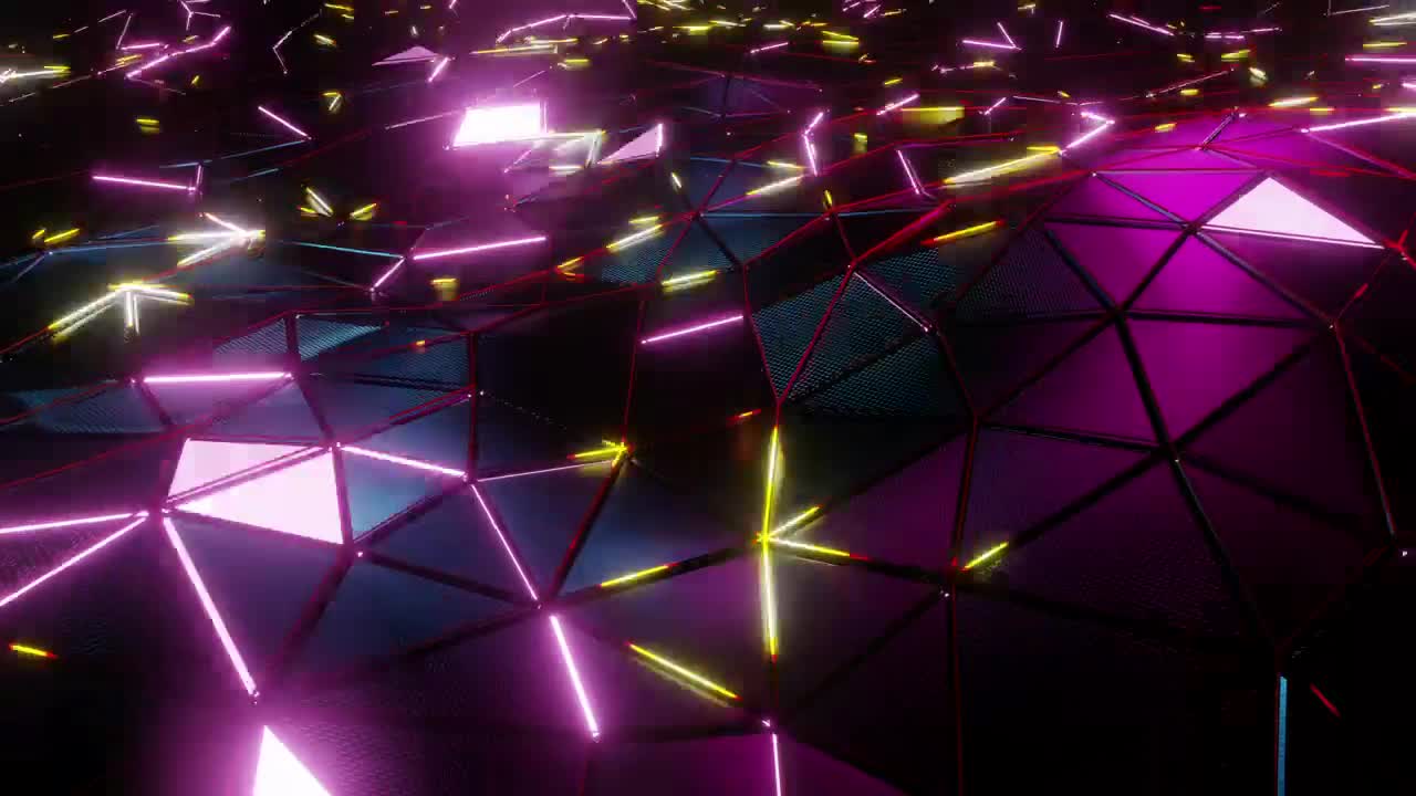 Stock Video Cyberpunk Style Purple Laser Lights Surface Live Wallpaper For PC - Free Download