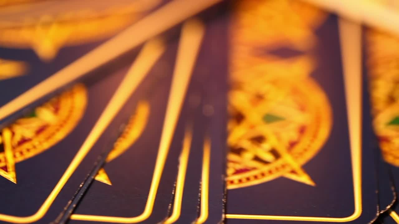 Free Video Stock tarot cards macro Live Wallpaper - Free Download
