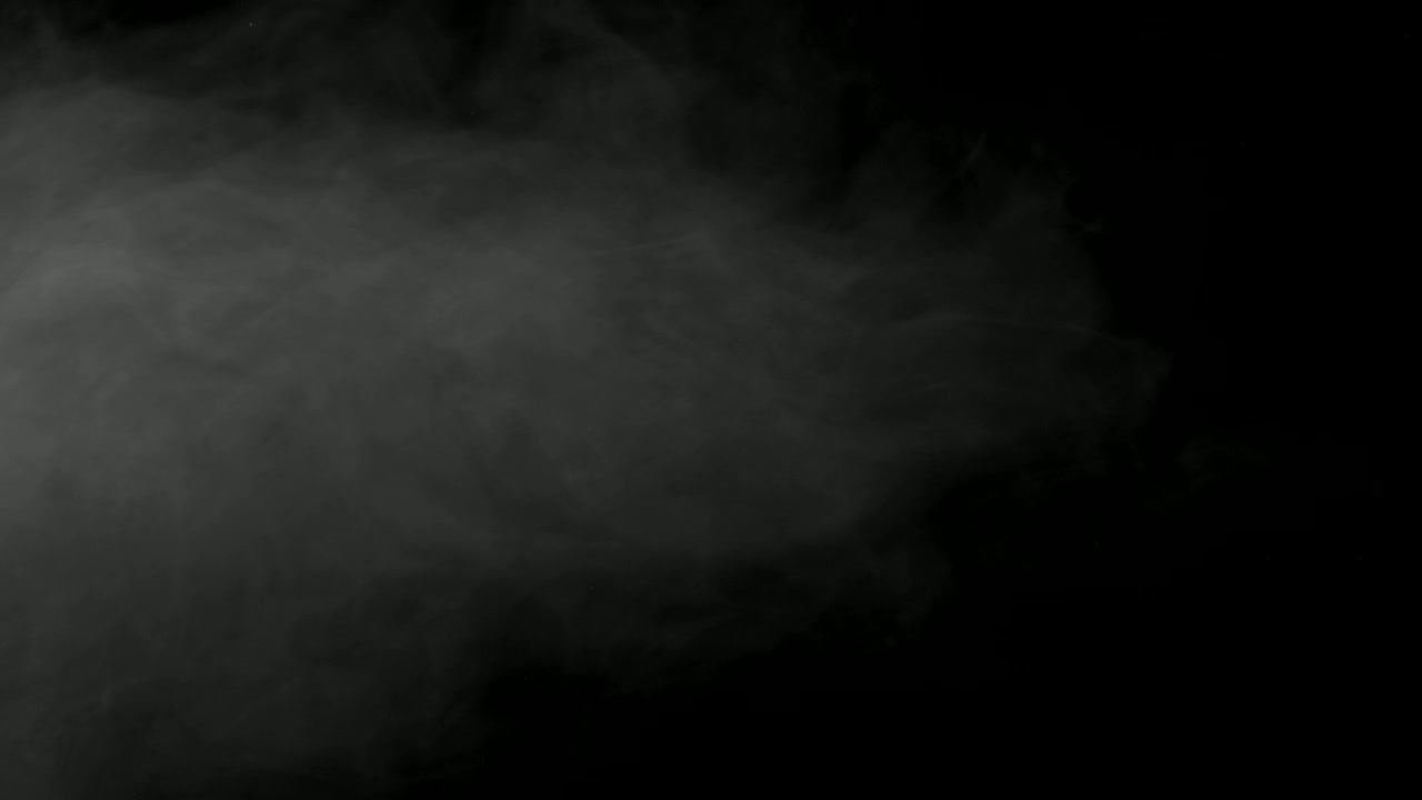 Stock Video Grey Smoke Cloud Drifts On Black Background Live Wallpaper For PC - Free Download