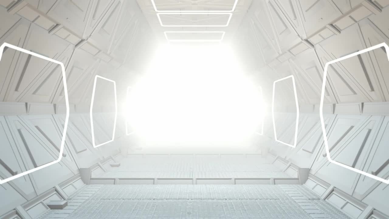Stock Video Corridor Of A Futuristic Spaceship D Loop Video Live Wallpaper For PC - Free Download