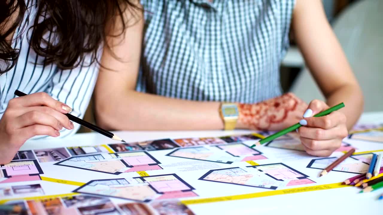 Stock Video Female Architects Working On A Project Live Wallpaper For PC - Free Download
