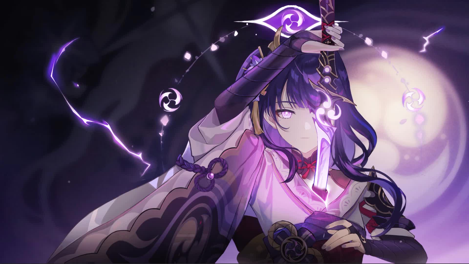 Raiden Shogun - Genshin Impact Anime Game Live Wallpaper - Free Download
