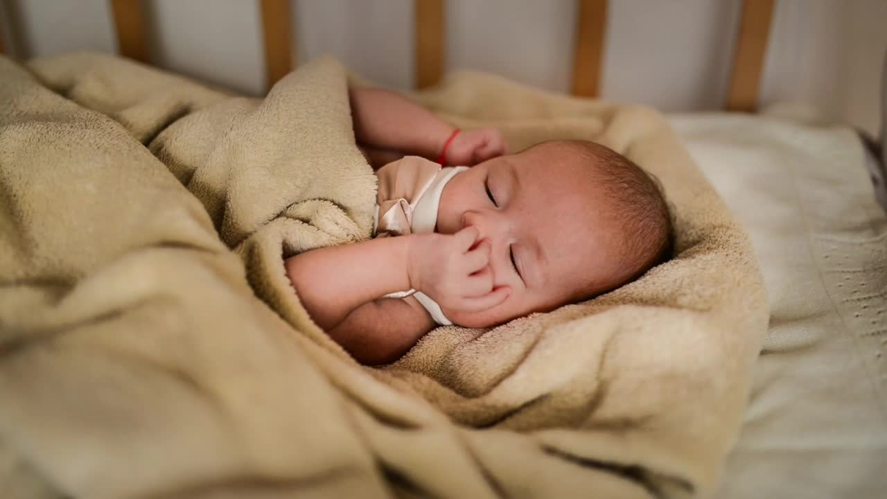 Stock Video Female Newborn Baby Falling Asleep Live Wallpaper For PC - Free Download