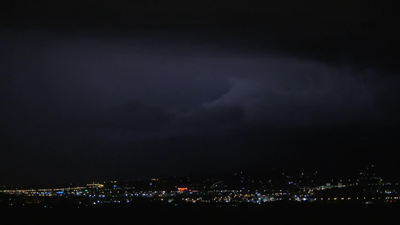Free Video Stock thunderstorm lighting up a city Live Wallpaper - Free Download