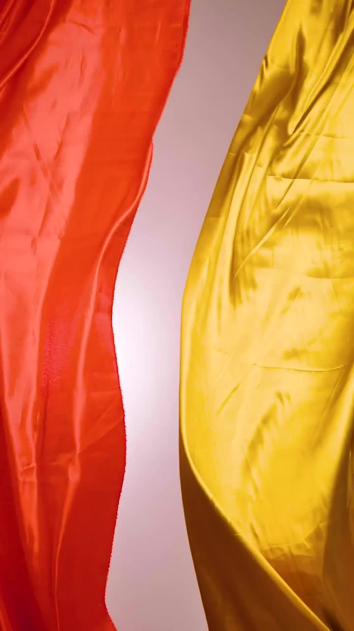 Free Stock Video Yellow And Orange Fabrics Waving Together Live Wallpaper - Free Download