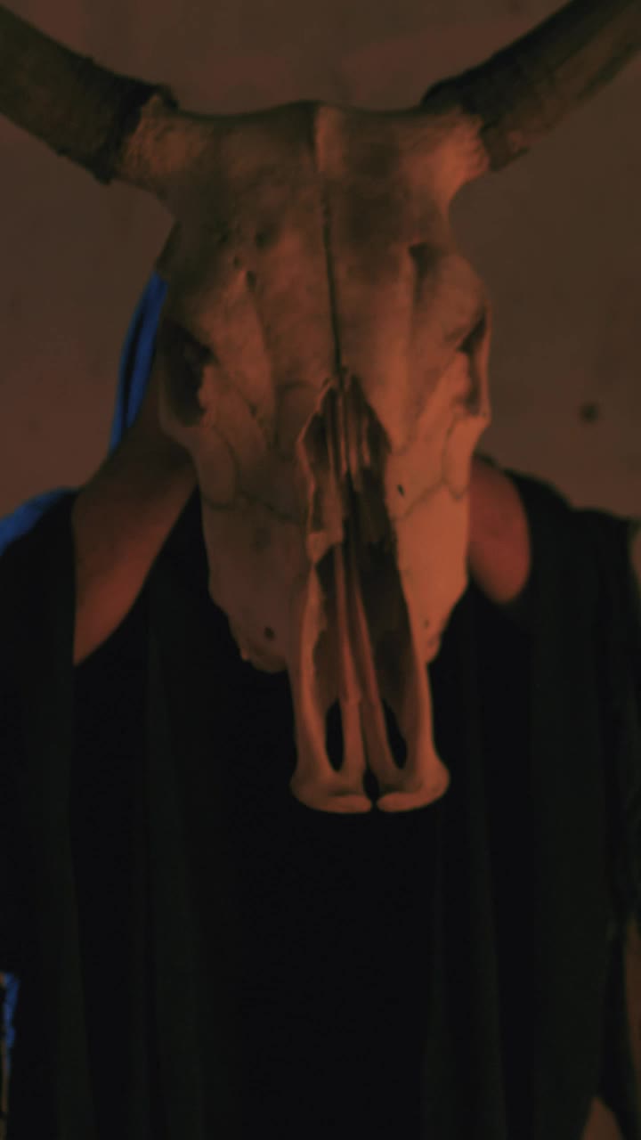 Free Stock Video Woman Bringing Her Hand To The Skull In A Ritual Live Wallpaper - Free Download