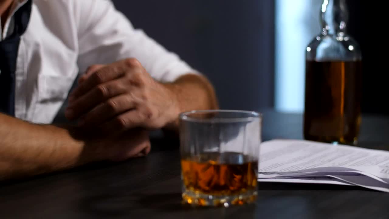 Free Video Stock Stressed Man Turning To Drink Live Wallpaper - Free Download