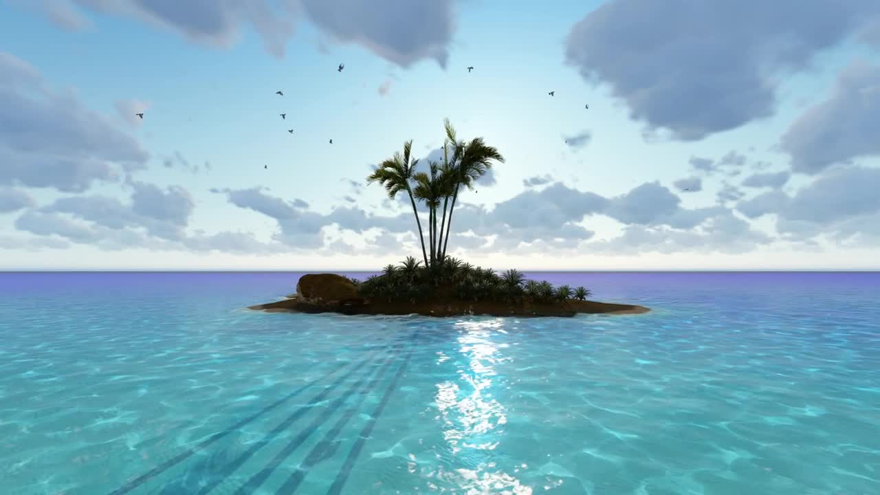 Free Video Stock Small Island Paradise Made In D On A Sunny Day Live Wallpaper - Free Download