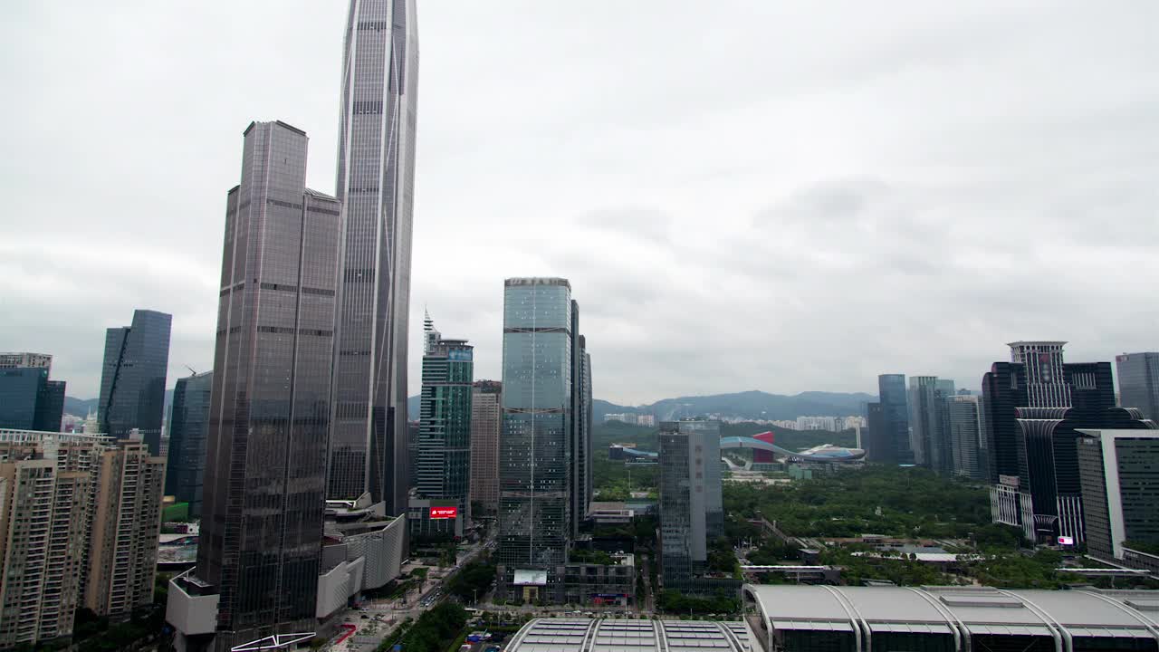 Free Stock Video Shenzhen Skyscrapers On A Cloudy Day Live Wallpaper - Free Download