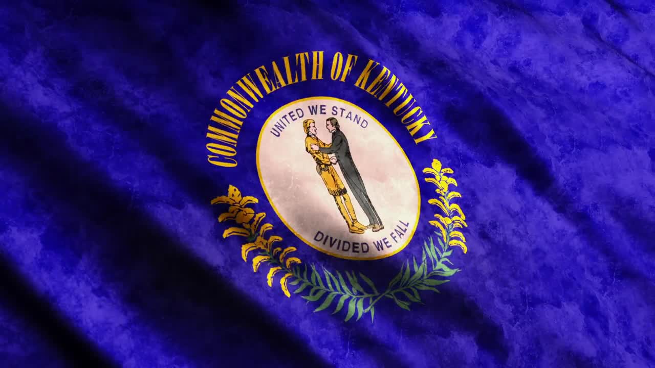 Stock Video Kentucky Flag Animated Wallpaper - Free Download