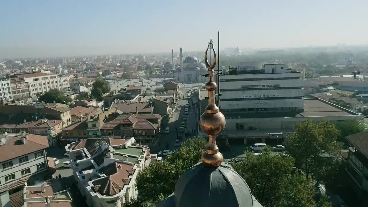 Stock Video Flying Over The Top Of A Mosque Live Wallpaper For PC - Free Download