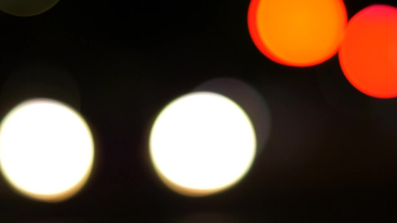 Stock Video Orange And White Bokeh Effect Lights Live Wallpaper - Free Download