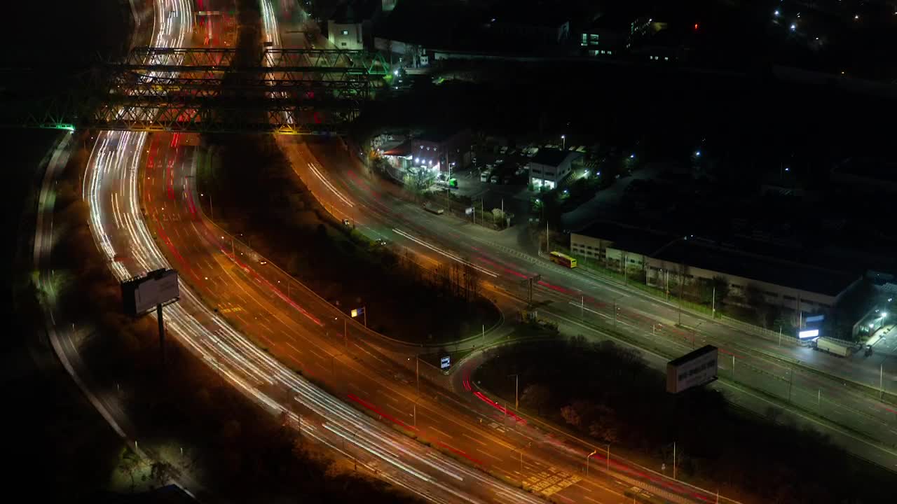 Free Stock Video Seoul Road With Fast Traffic At Night Live Wallpaper - Free Download