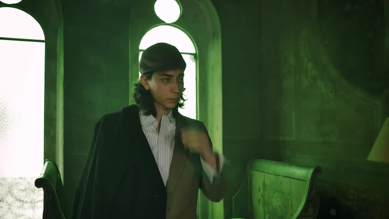 Video Stock Catwalk Of A Man Modeling Old Fashion Clothes Live Wallpaper For PC - Free Download