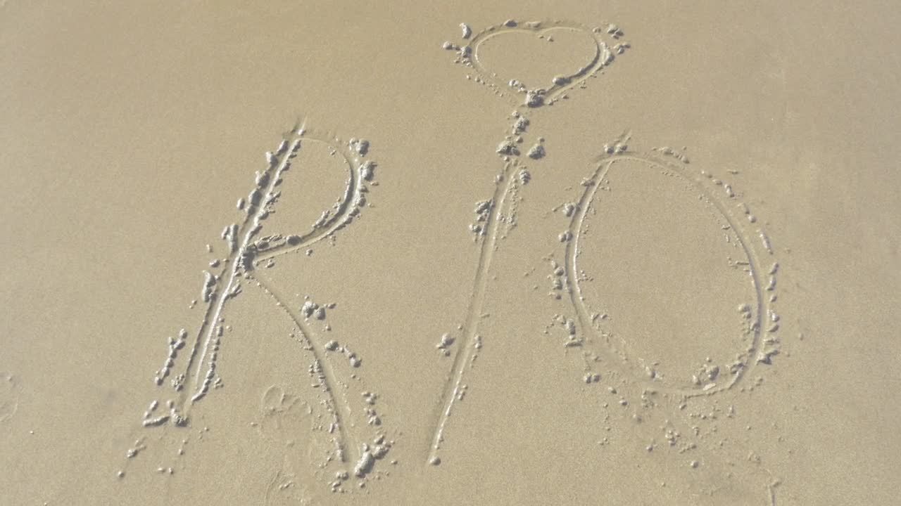 Free Stock Video Rio Written In The Sand Live Wallpaper - Free Download