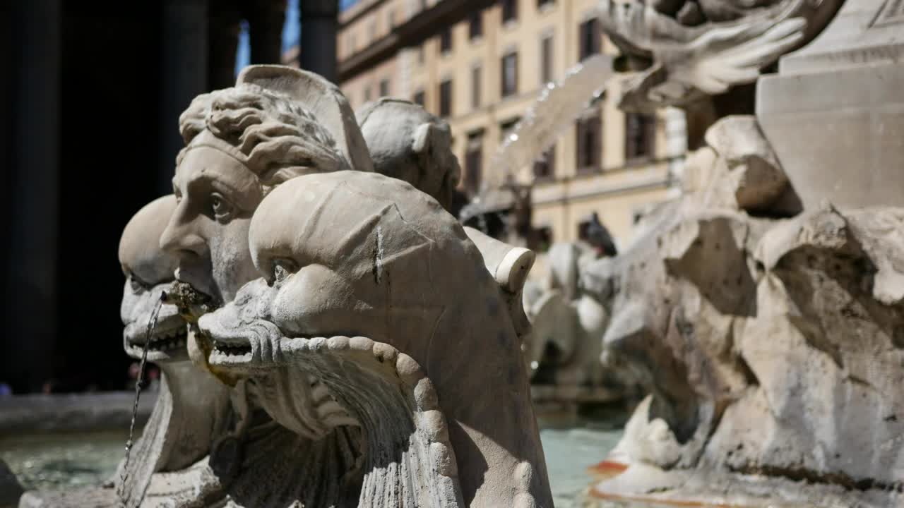 Stock Video Fountain In Rome Closeup Live Wallpaper For PC - Free Download