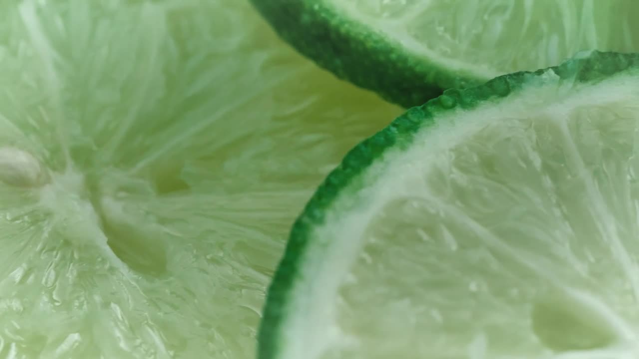 Stock Video Lemon Slices Closeup Shot Animated Wallpaper - Free Download