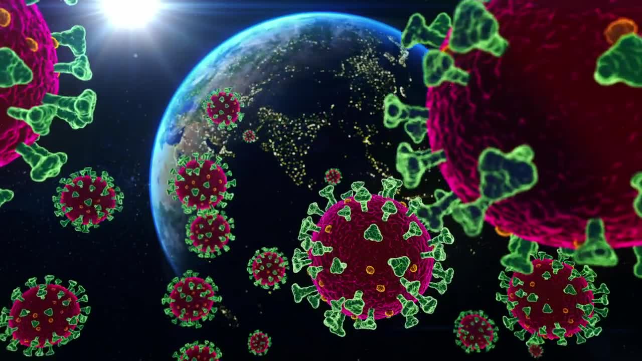 Stock Video Coronavirus Floating In Space Reaching Earth Live Wallpaper For PC - Free Download