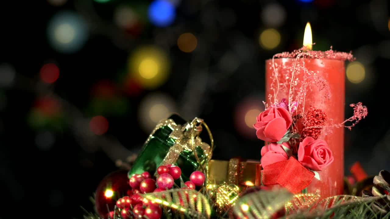 Video Stock Christmas Decorative Candle Live Wallpaper For PC - Free Download