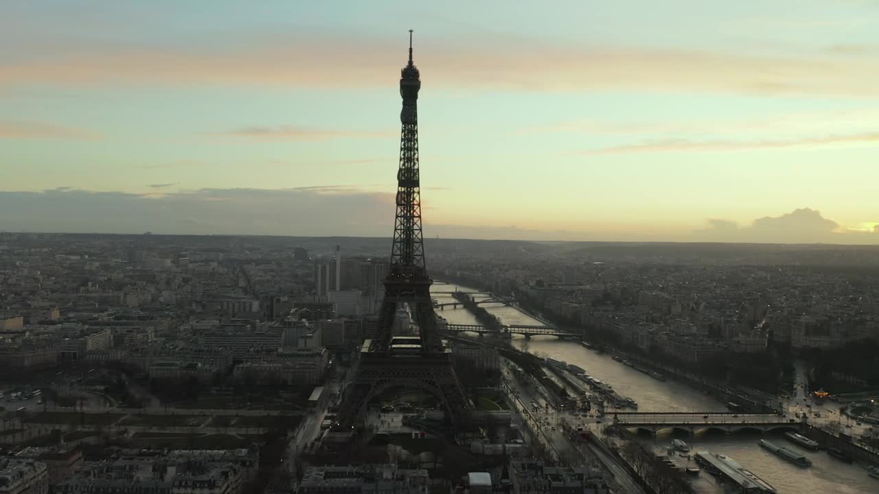 Stock Video Paris From The Air Near The Eiffel Tower Live Wallpaper - Free Download