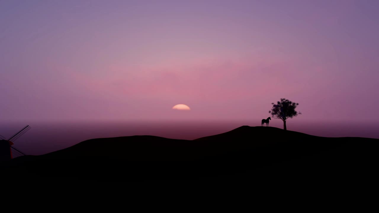 Free Stock Video Silhouette Of A Horse Next To A Tree Live Wallpaper - Free Download