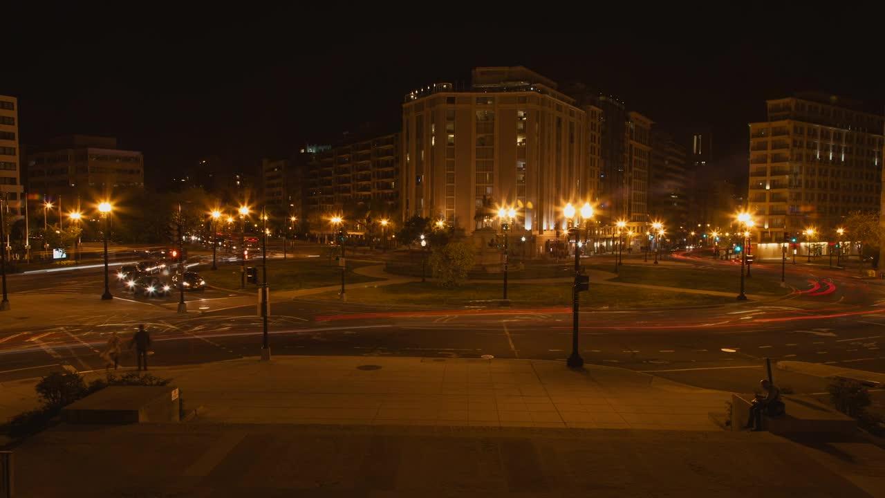 Free Video Stock timelapse of traffic in washington Live Wallpaper - Free Download