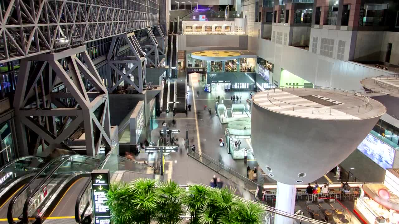 Stock Video Kyoto Busy Train Station Time Lapse Animated Wallpaper - Free Download