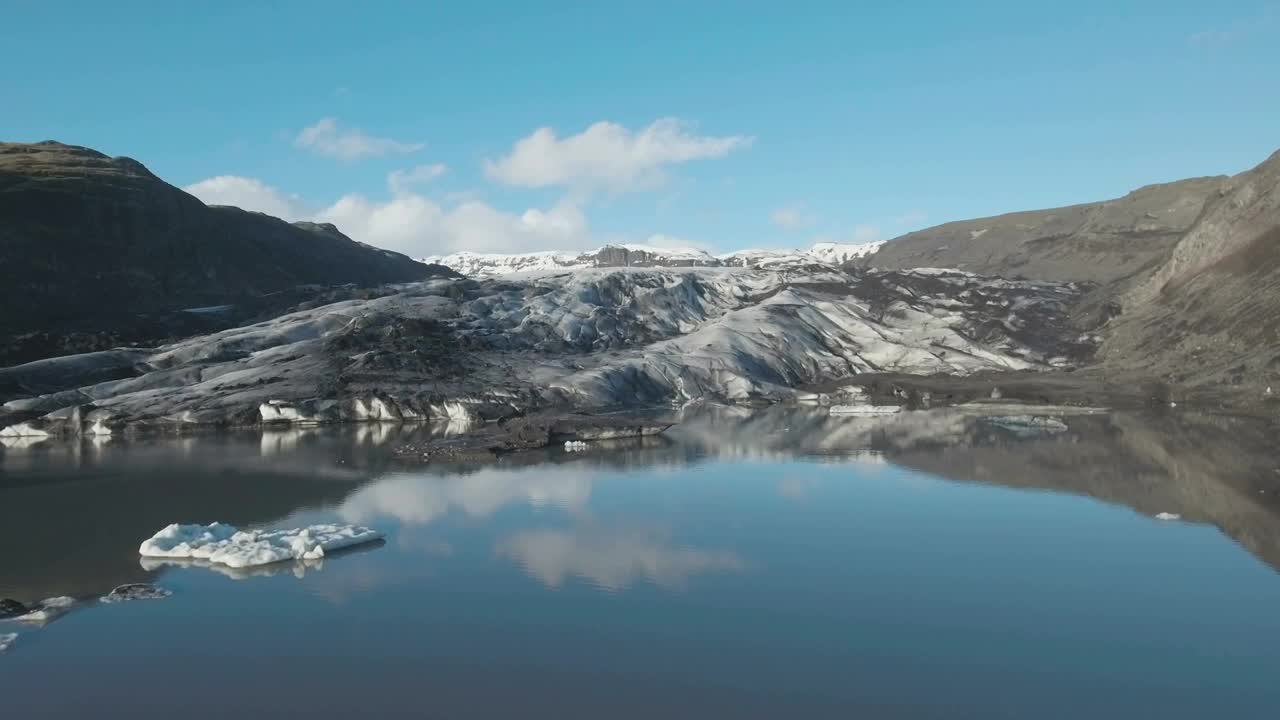 Video Stock Clear Blue Sky Over A Glacier Live Wallpaper For PC - Free Download