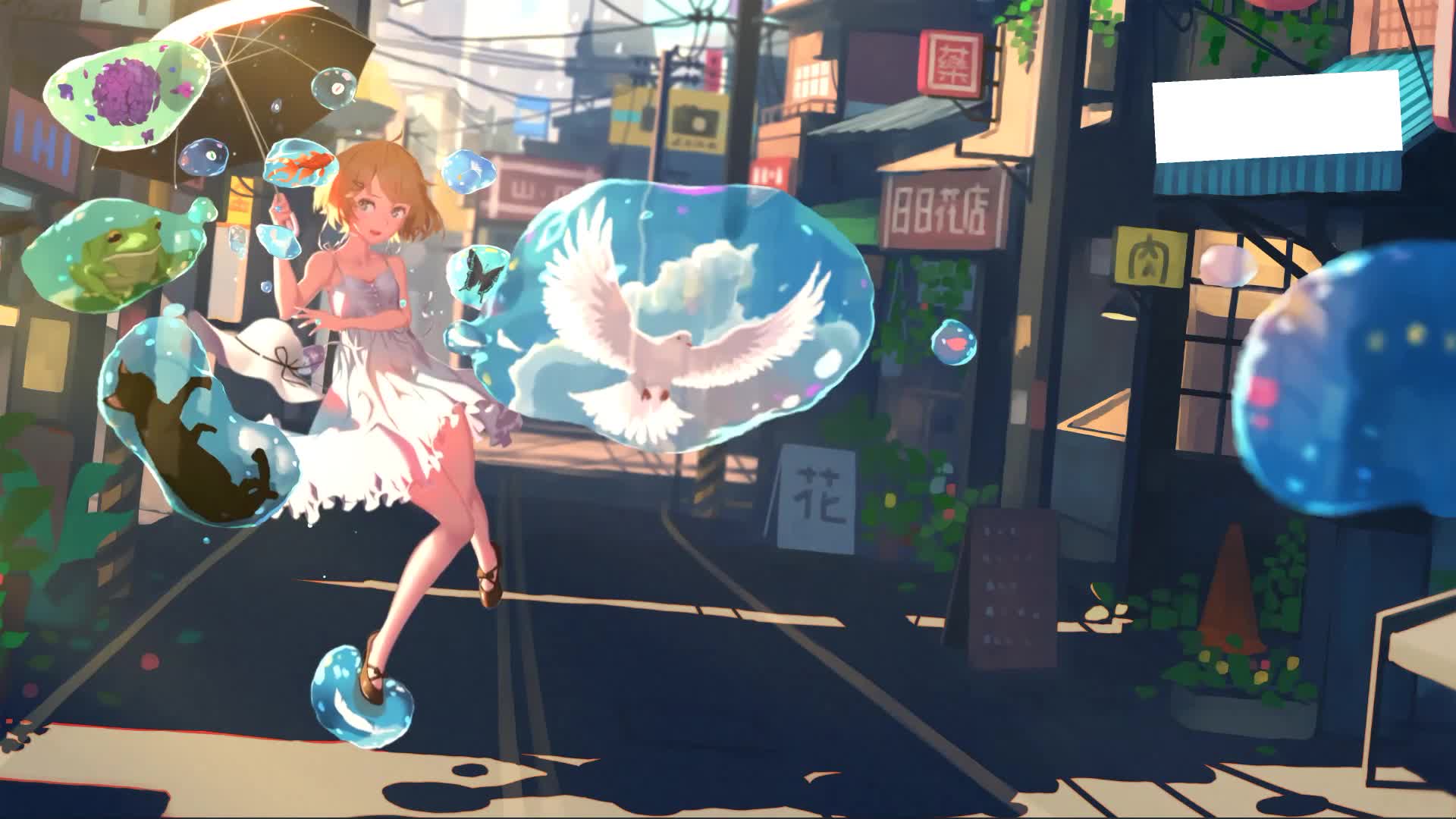 Colorful Dreams Girl Anime Live Wallpaper - Free Download