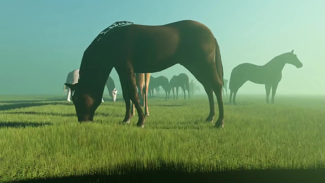 Free Stock Video Wild Horses In A Meadow Live Wallpaper - Free Download