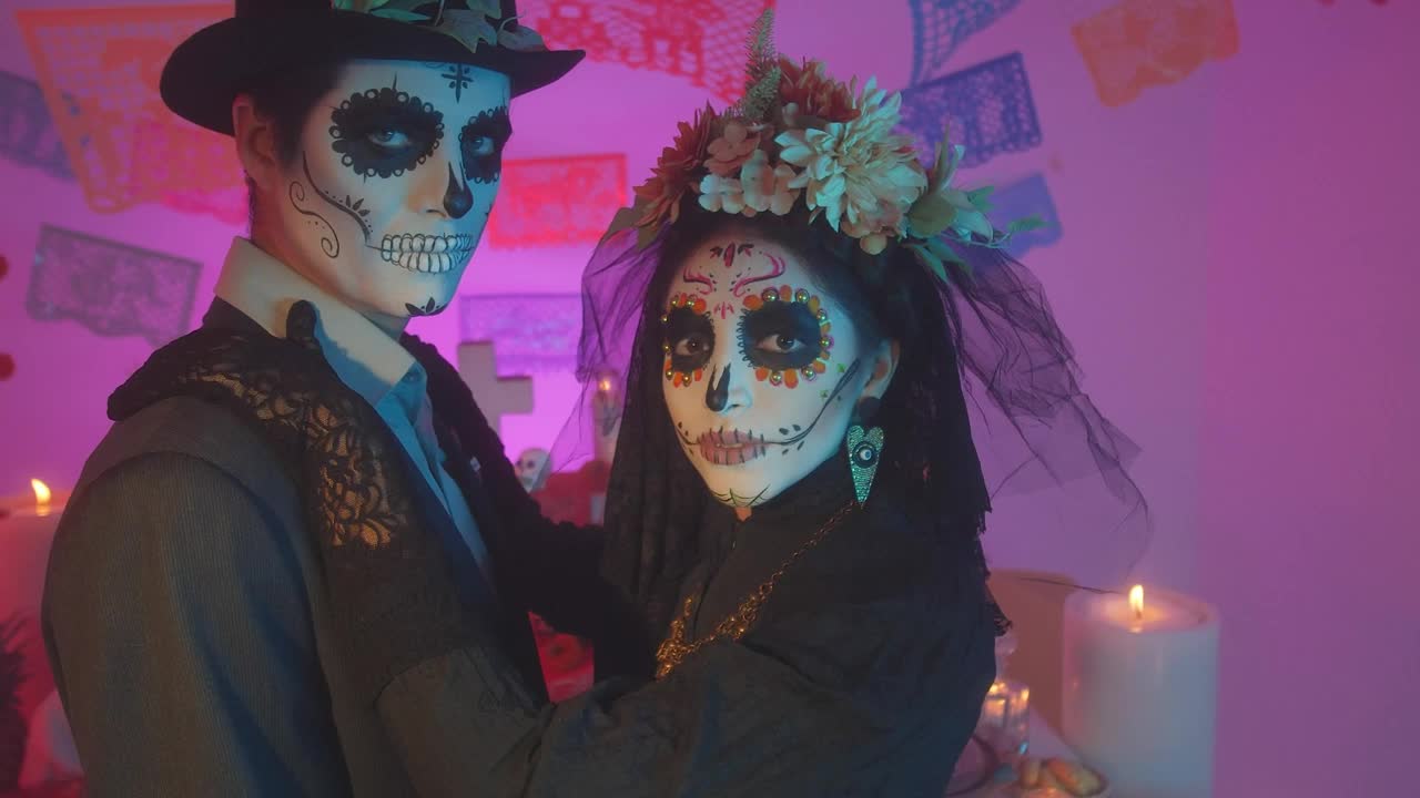Video Stock Catrin And Catrina On Day Of The Dead Live Wallpaper For PC - Free Download