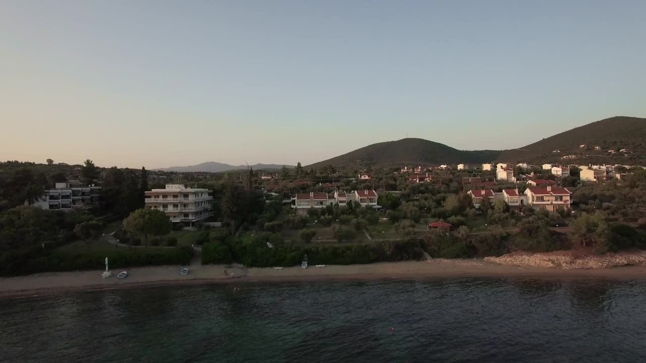 Stock Video Flying Along Trikorfo Beach Live Wallpaper For PC - Free Download
