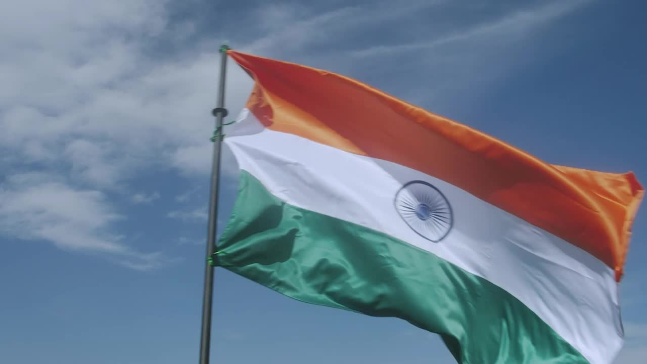 Free Stock Video Waving Flag Of India In Slow Motion Live Wallpaper - Free Download