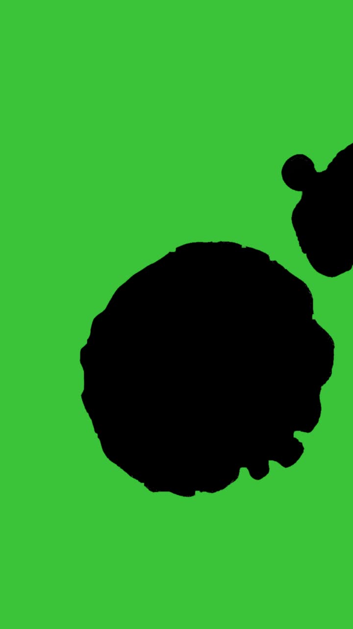 Stock Video Black Drops Covering A Green Background Live Wallpaper For PC - Free Download