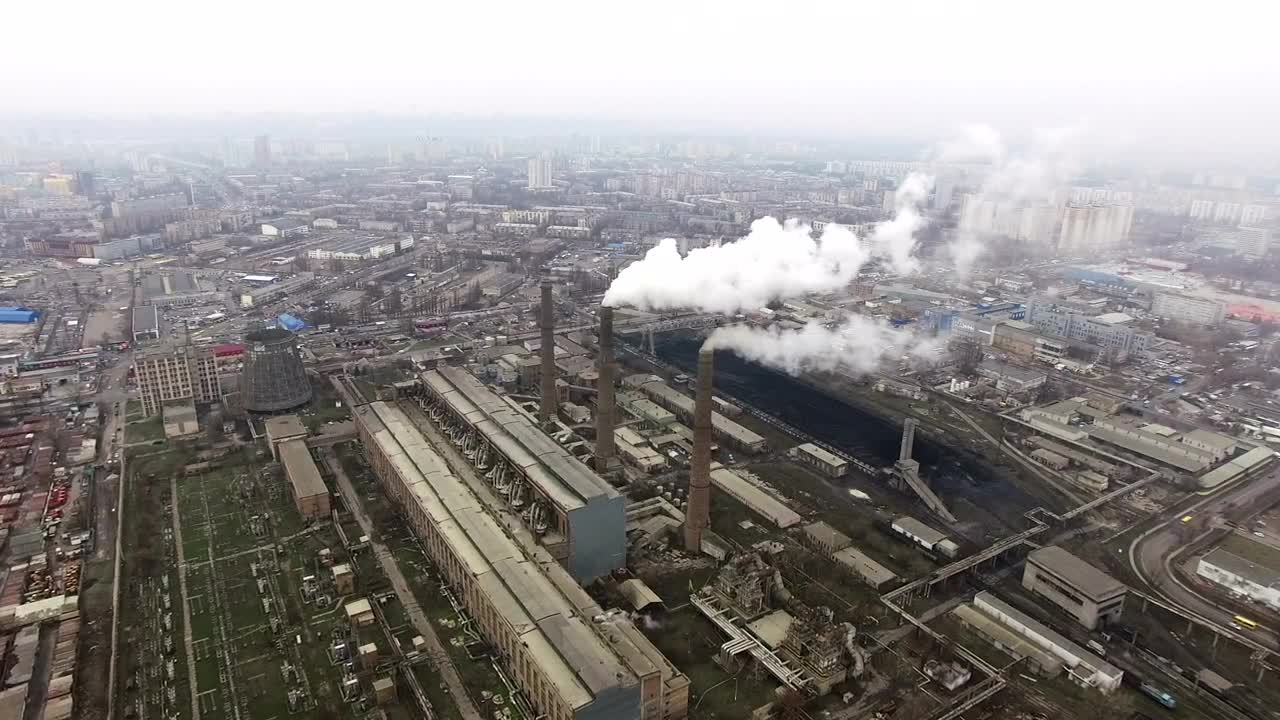 Free Video Stock Steam Coming Out Of Factory Towers Live Wallpaper - Free Download