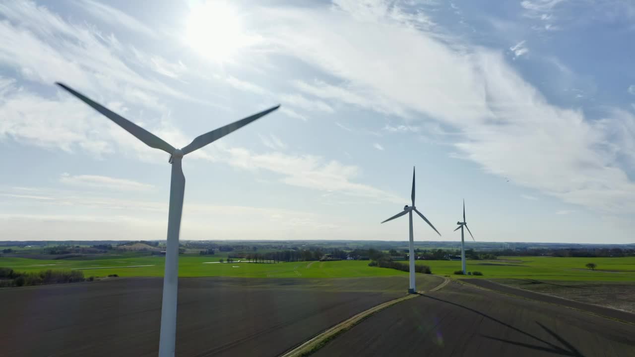 Stock Footage Wind Turbines During The Summer Live Wallpaper - Free Download