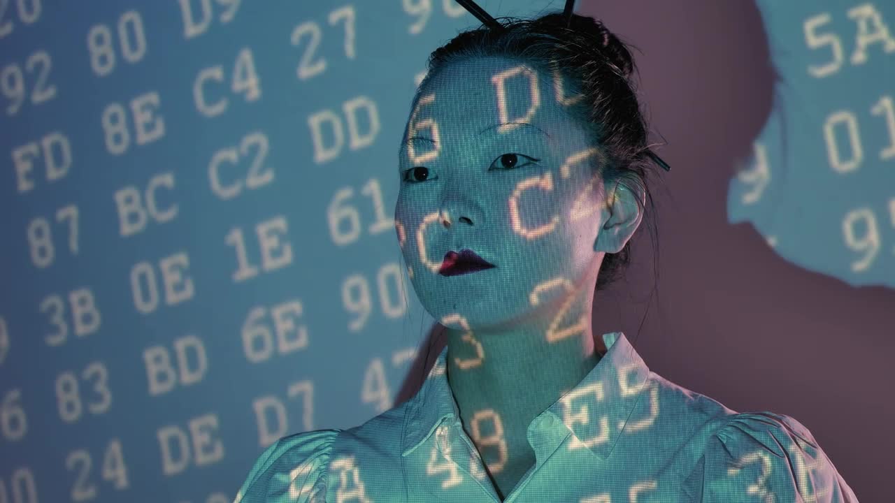Stock Video Female Cyborg Being Programmed Live Wallpaper For PC - Free Download