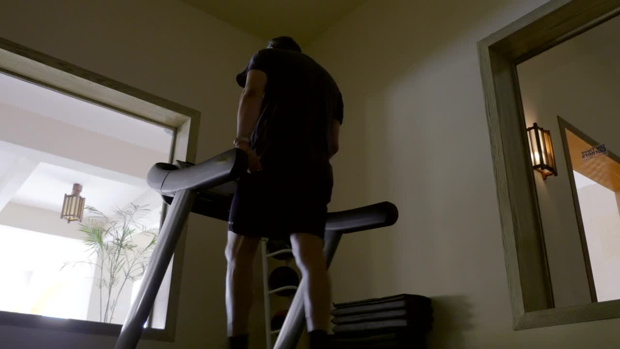Stock Video Elderly Man Walking On A Treadmill Live Wallpaper For PC - Free Download