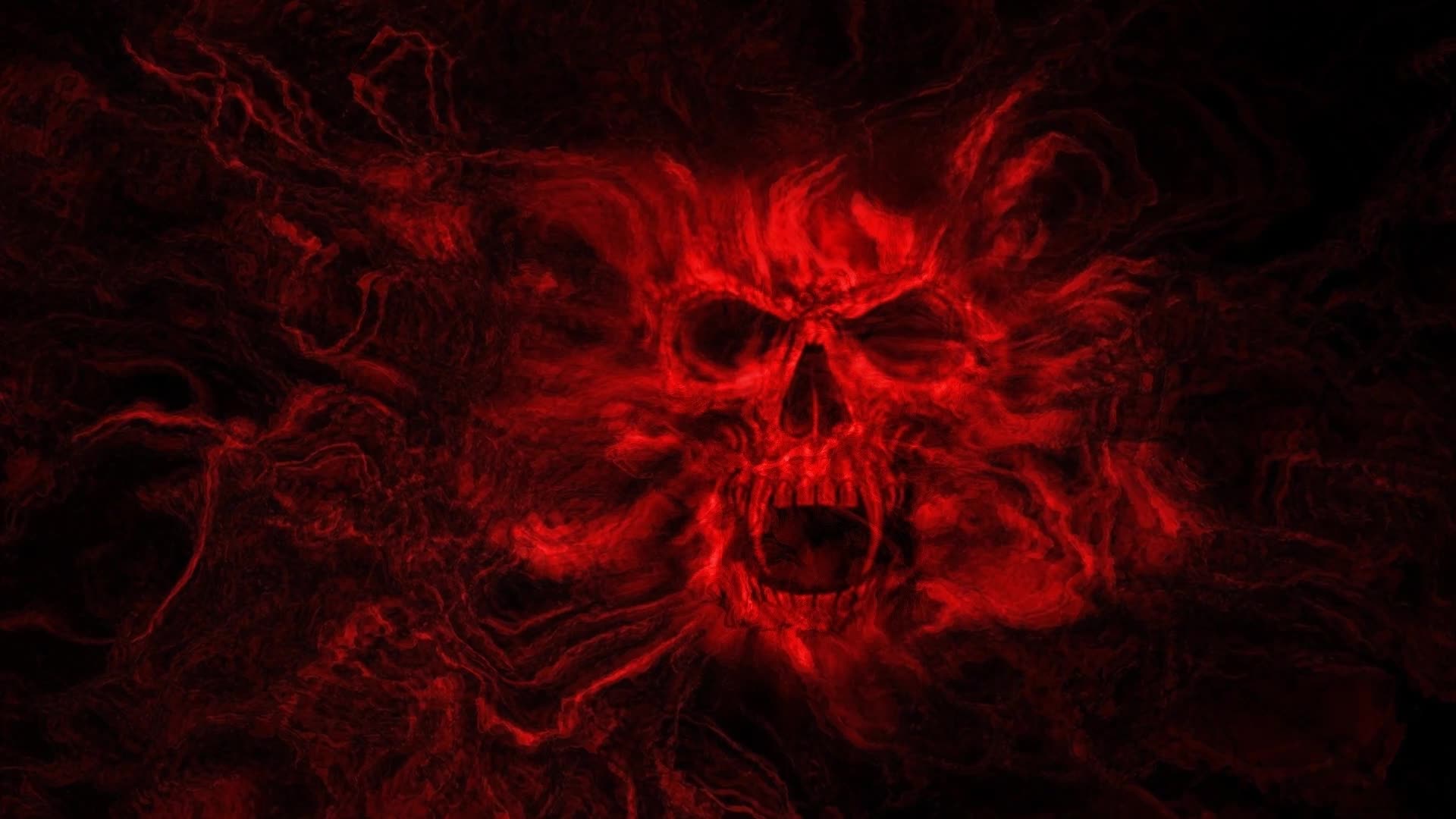 Bloody  Skull  Horror  Live  Wallpaper - Free Download