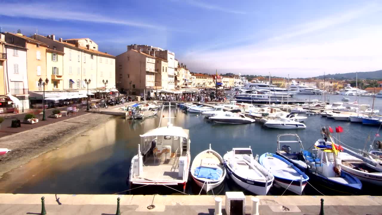 Free Video Stock tourist harbor in france Live Wallpaper - Free Download