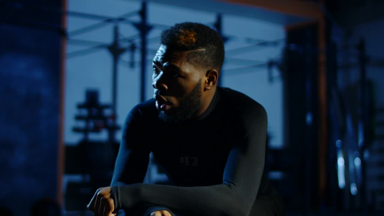 Stock Video Exhausted That Athlete Catching His Breath Live Wallpaper For PC - Free Download