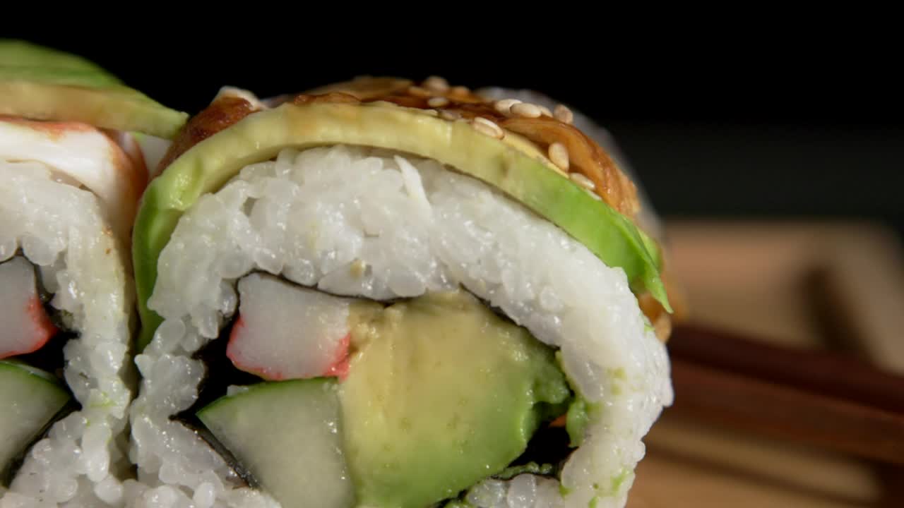 Free Stock Video Selection Of Sushi Rolls Live Wallpaper - Free Download