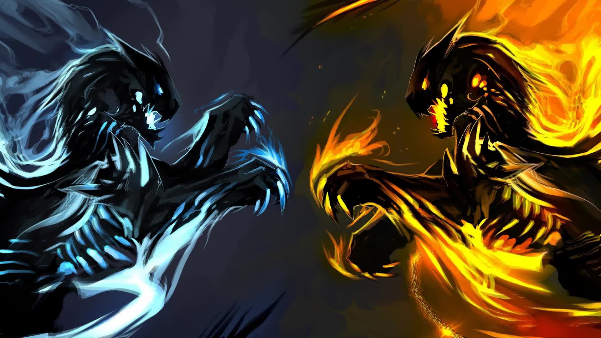 Fantasy  Creatures  Battle  Artwork  Live  Wallpaper - Free Download